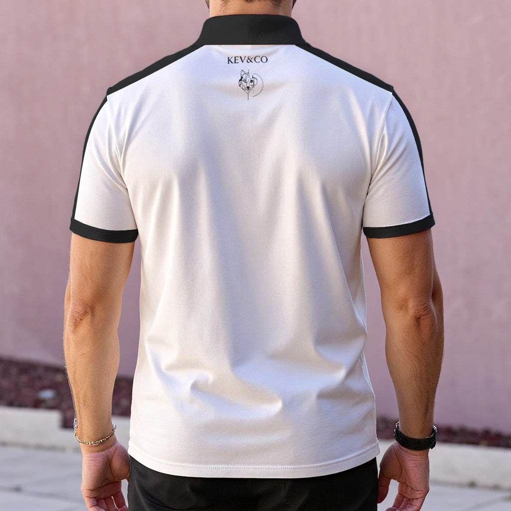 Polo “Totem Équilibre” – Art & Intuition  |All-Over Print Men's