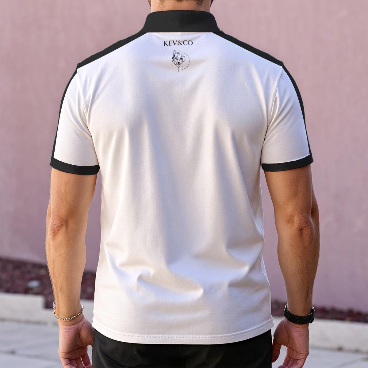 Polo “Totem Équilibre” – Art & Intuition  |All-Over Print Men's
