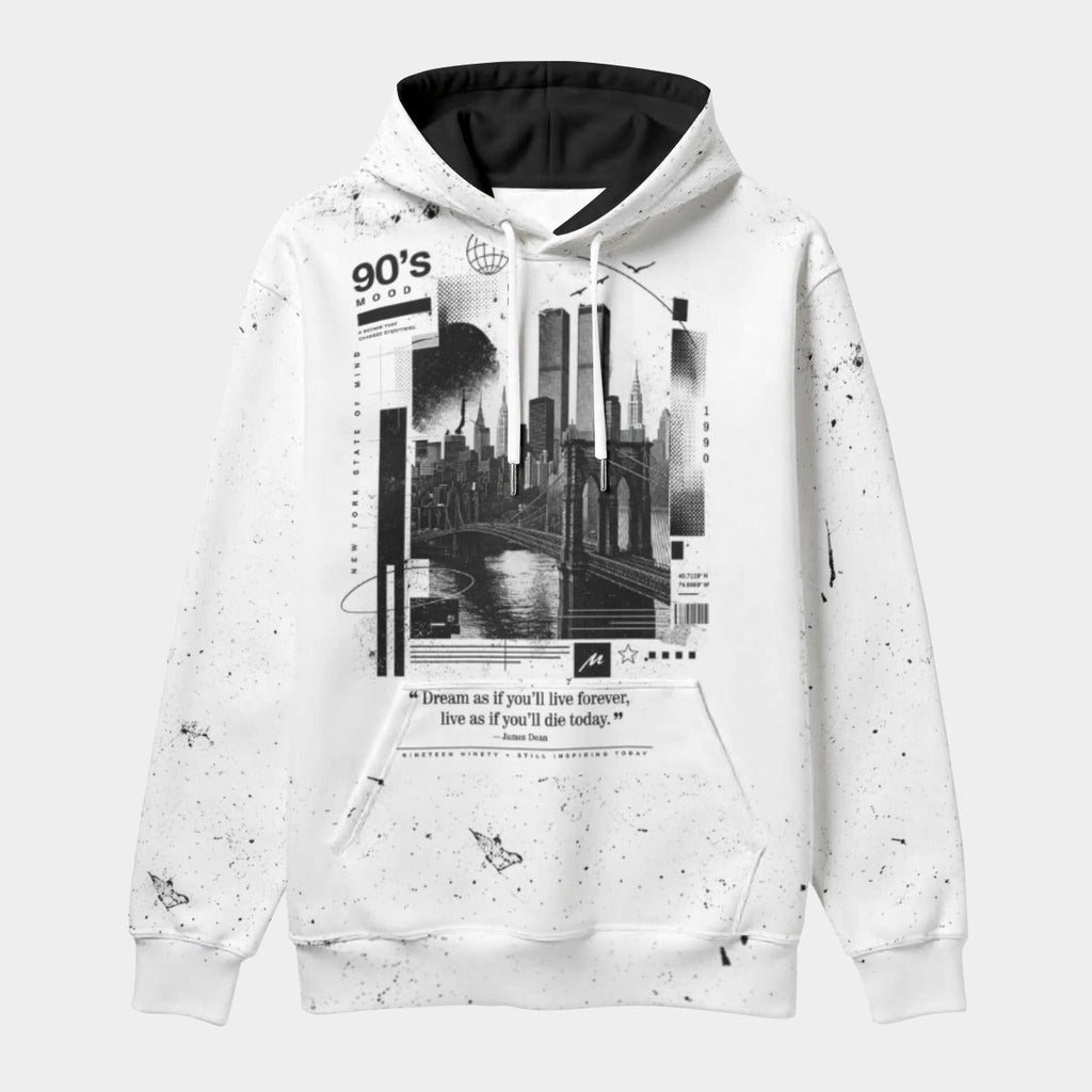 New York 90’s Mood – Minimalist hoodie